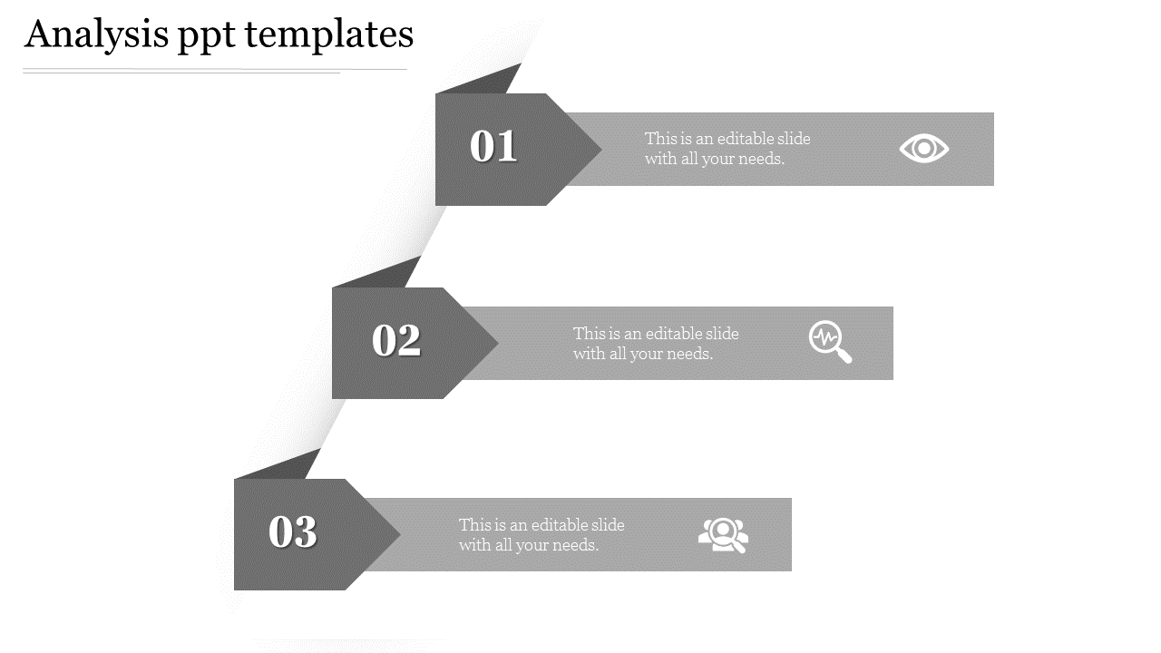 analysis ppt templates-gray